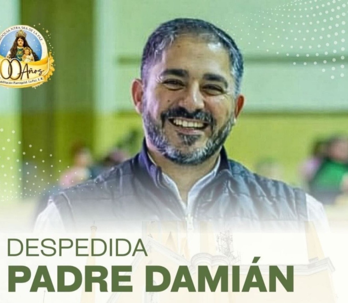 El Padre Damián se despide de la comunidad parroquial de La Paz